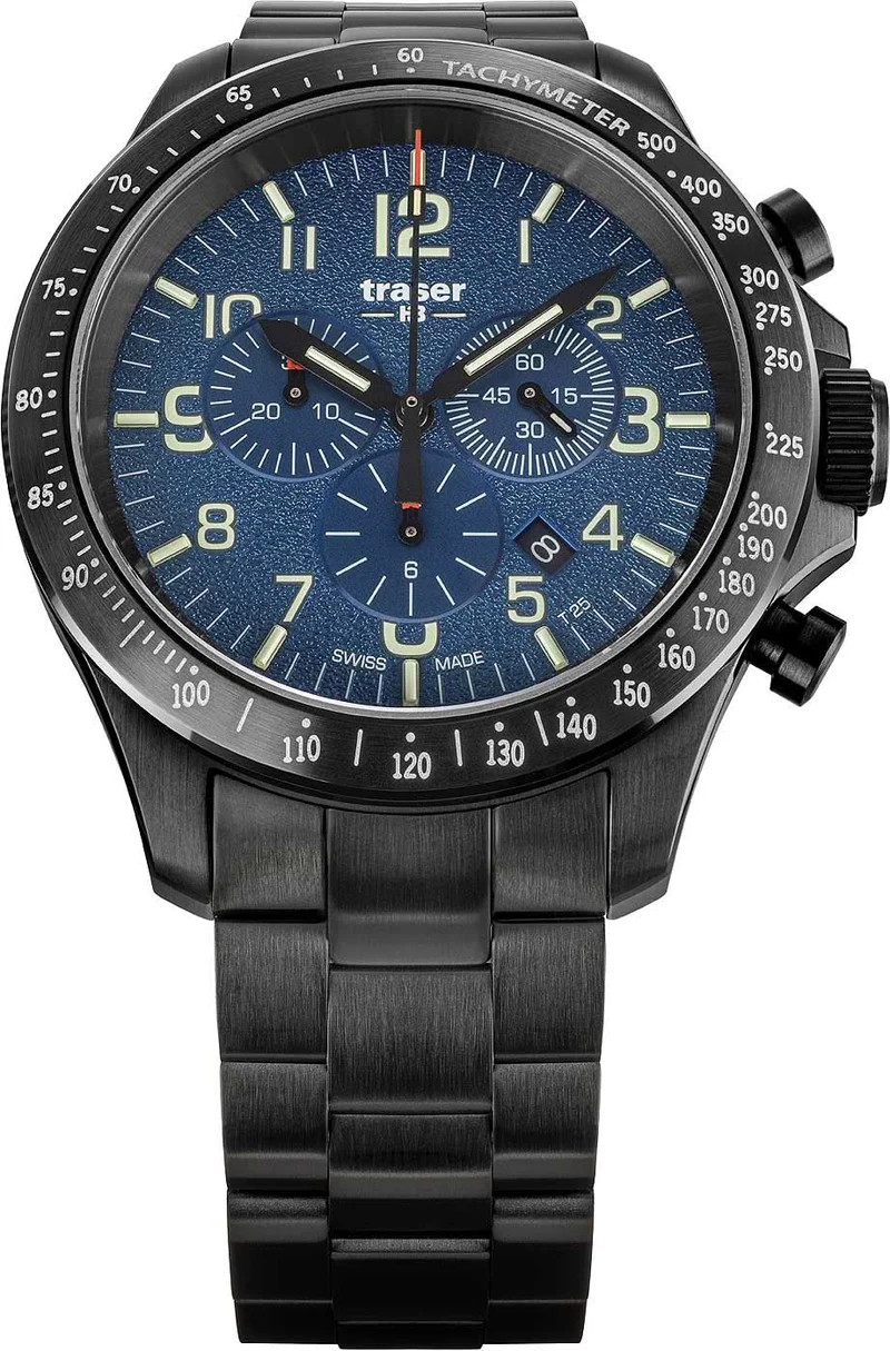 Traser P67 109462 Herrenuhr • H3-Tritium Leuchttechnologie • Swiss Made