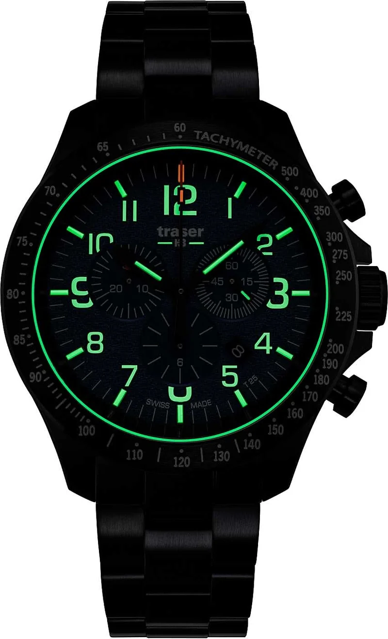 Traser P67 109462 Herrenuhr • H3-Tritium Leuchttechnologie • Swiss Made