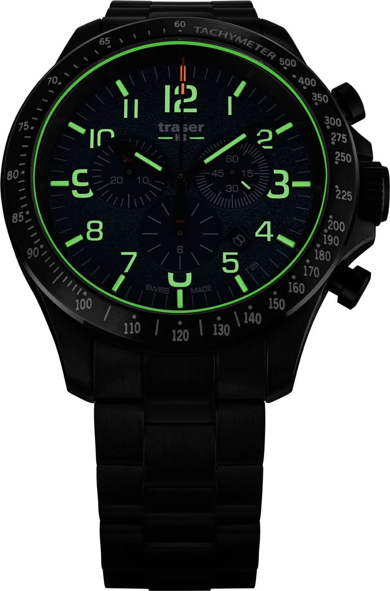 Traser P67 109462 Herrenuhr • H3-Tritium Leuchttechnologie • Swiss Made