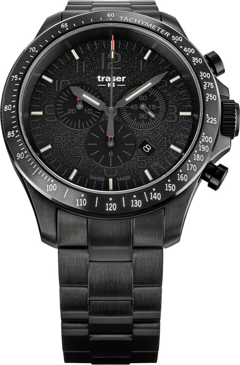 Traser P67 Officer Pro Chrono 109466 Herrenuhr • Trigalight H3-Tritium • Swiss Made