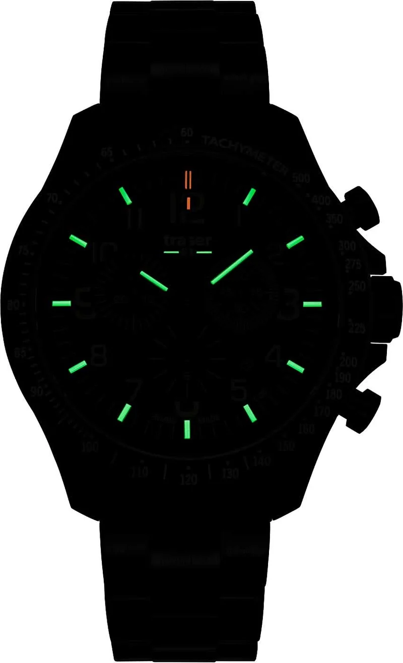 Traser P67 Officer Pro Chrono 109466 Herrenuhr • Trigalight H3-Tritium • Swiss Made