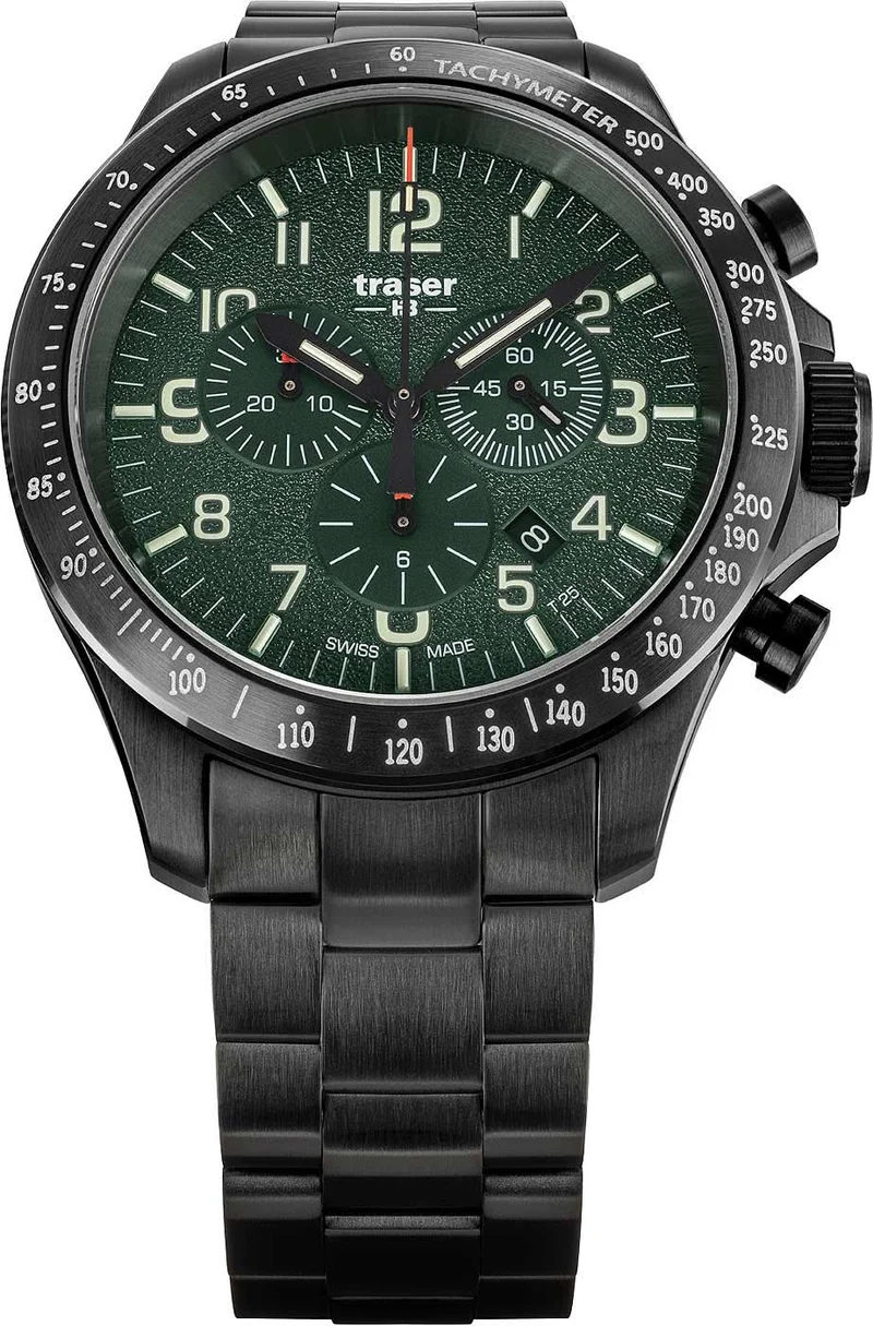 Traser P67 Officer Pro Chronograph 109464 Herrenuhr • Trigalight Leuchttechnologie • Swiss Made