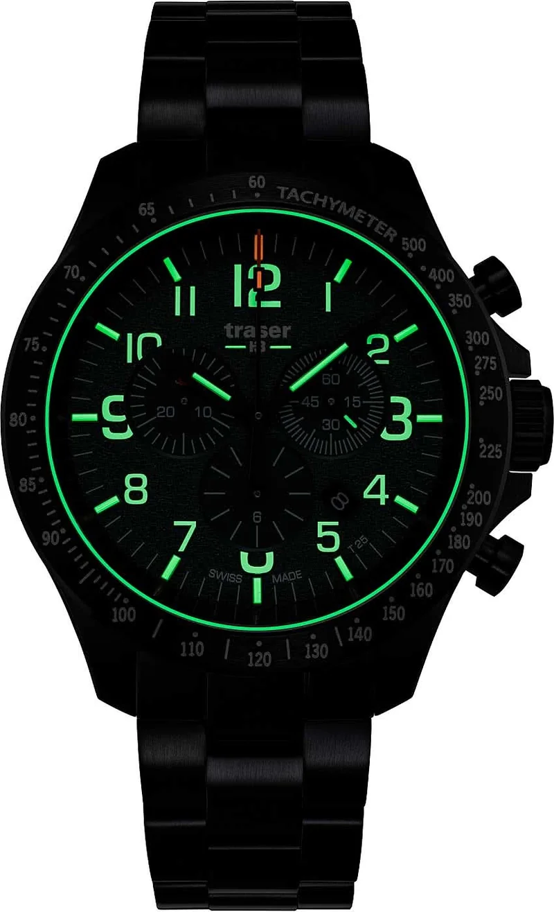 Traser P67 Officer Pro Chronograph 109464 Herrenuhr • Trigalight Leuchttechnologie • Swiss Made