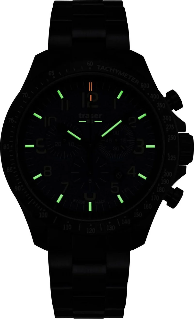 Traser P67 Officer Pro Chronograph 109464 Herrenuhr • Trigalight Leuchttechnologie • Swiss Made
