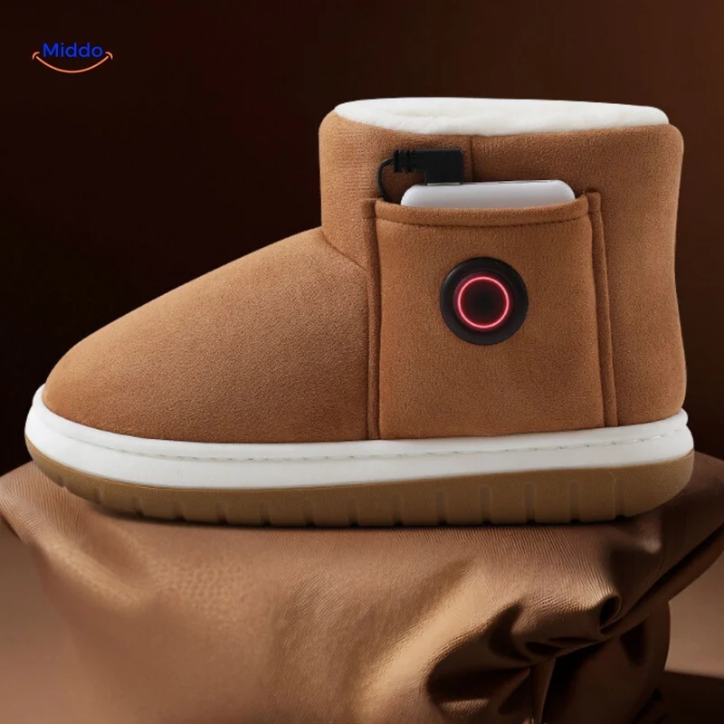 Verwarmbare Pantoffels met Oplaadbare Verwarming voor Koude Voeten Wintertijd 36-45 | Sansoti