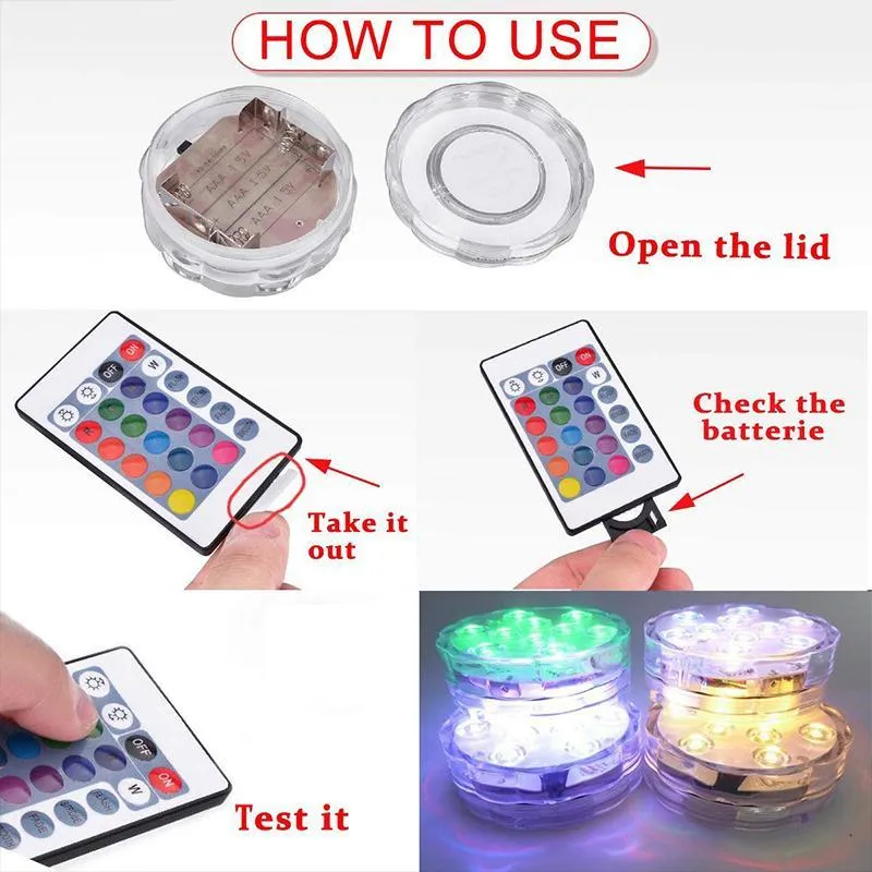 Onderwaterlamp met Afstandsbediening 13 LED's Waterproof Zwembadverlichting | Sansoti