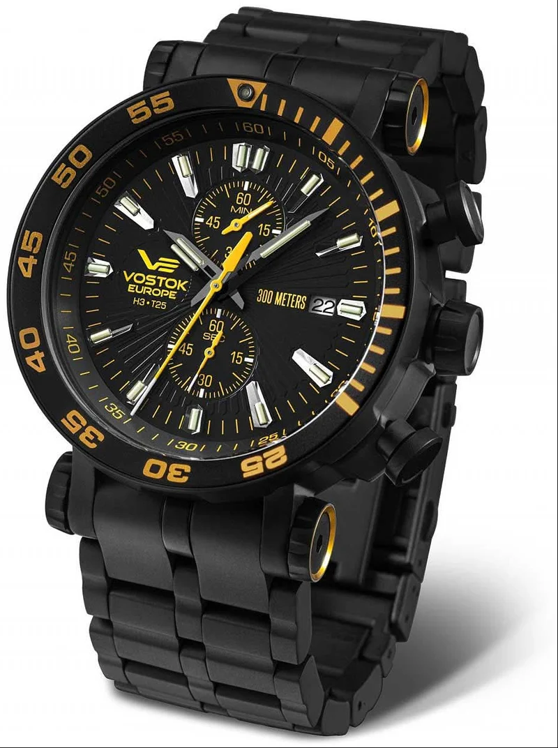 Vostok Europe Energia VK61-575C589B Herrenuhr • Tritium • 30 ATM