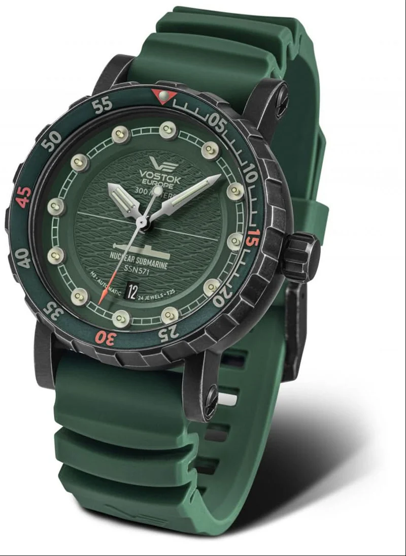 Vostok Europe Nuclear Submarine NH35A-571F608 Herrenuhr • Extreme Robustheit • Tritium-Beleuchtung