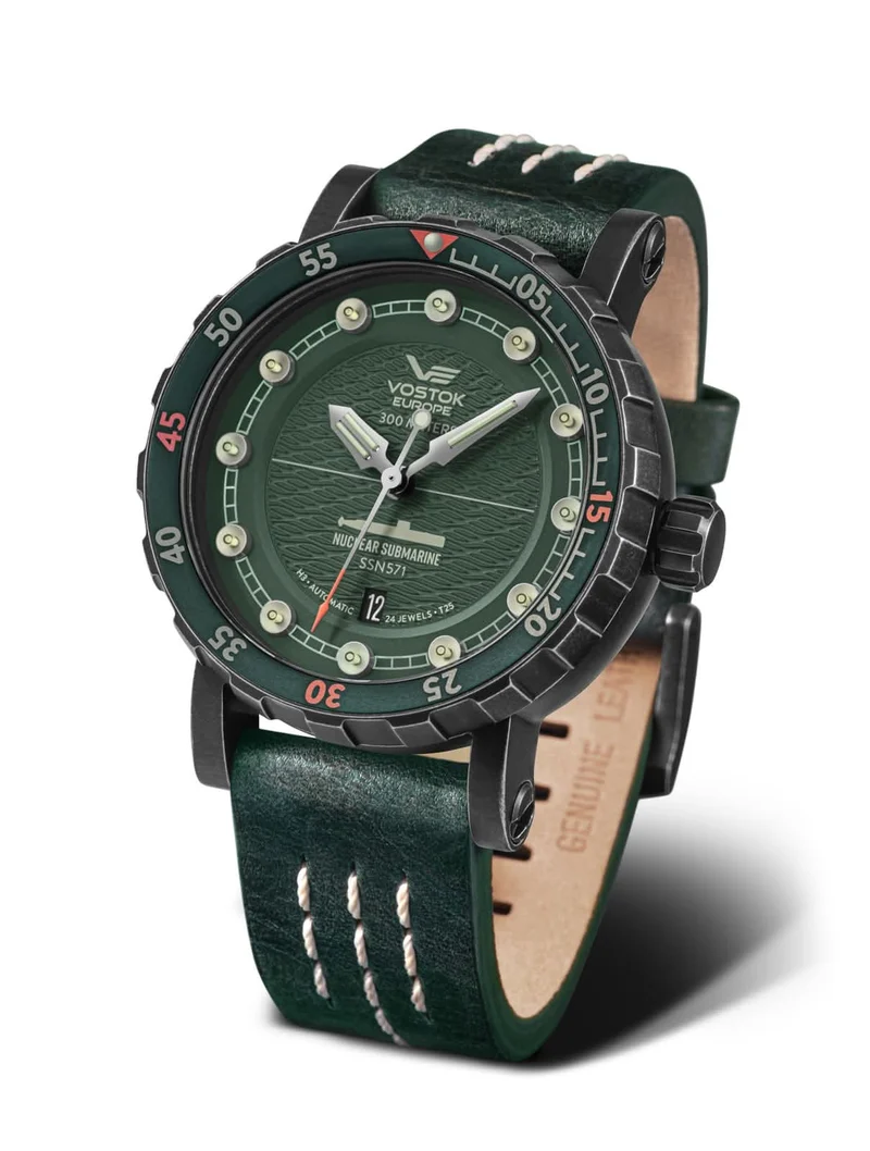 Vostok Europe Nuclear Submarine NH35A-571F608 Herrenuhr • Extreme Robustheit • Tritium-Beleuchtung