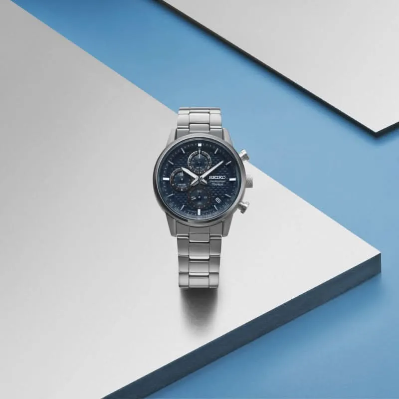 Seiko Conceptual SSB387P1 Herrenuhr • Titangehäuse • Chronograph