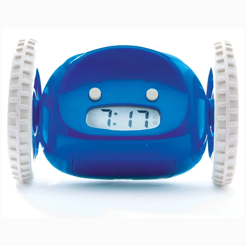 Clocky Navy - Alarm clock on wheels
