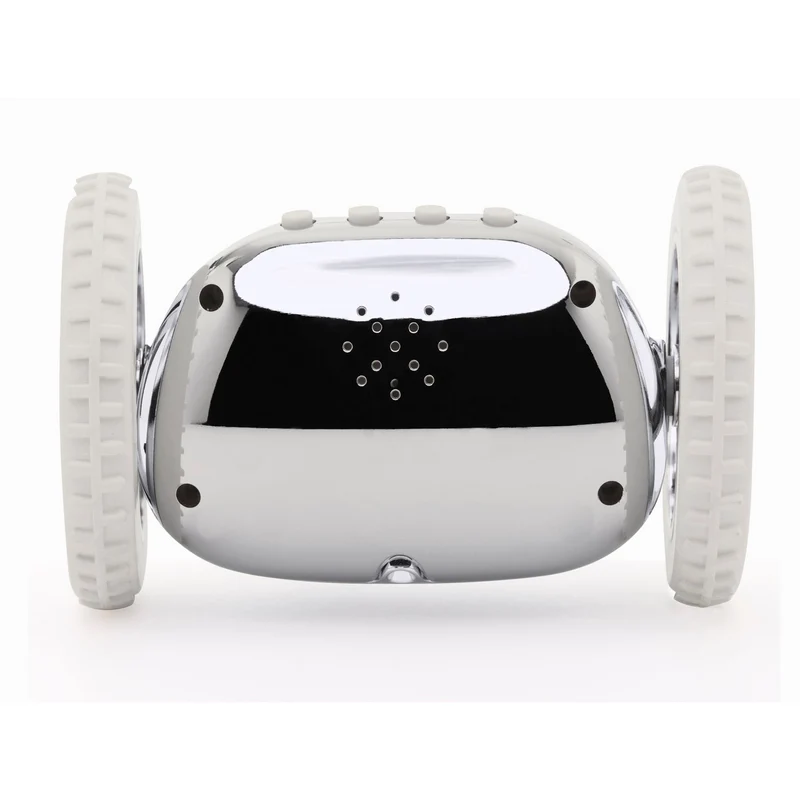Clocky Chrome - Alarm clock on wheels