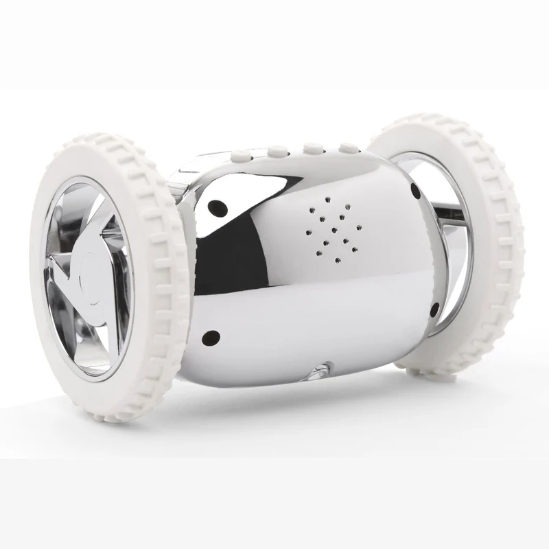 Clocky Chrome - Alarm clock on wheels