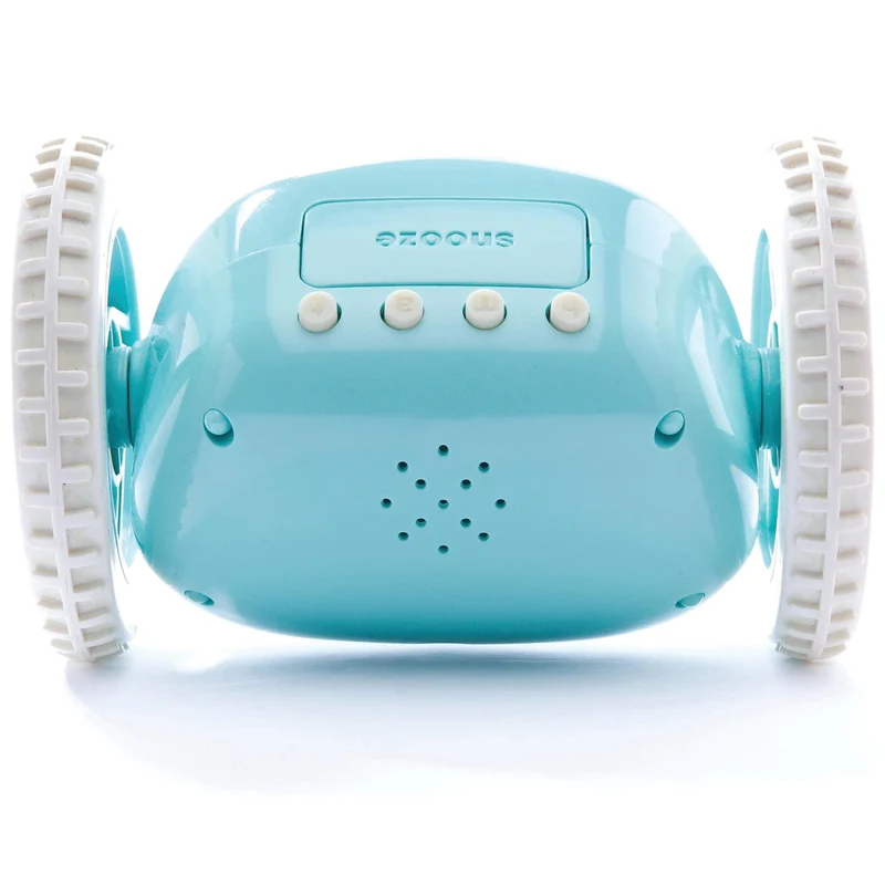 Clocky Blue - Alarm clock on wheels