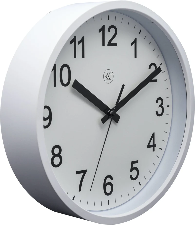 Wall clock - 25,5 cm - Plastic - 'Robust'