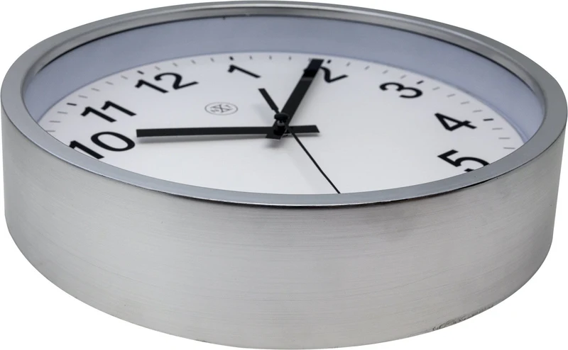 Wall clock - 25,5 cm - Plastic - 'Robust'