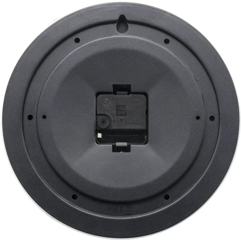 Wall clock - 25,5 cm - Plastic - 'Robust'