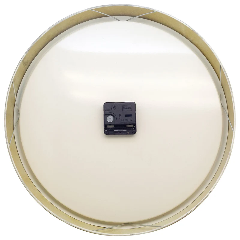 Wall clock 39cm - Silent - White - Metal - "Classic"