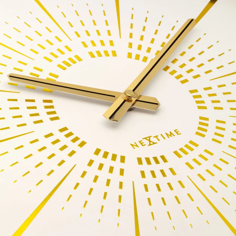 Wall clock 40cm - Silent - Metal - "Excentric"