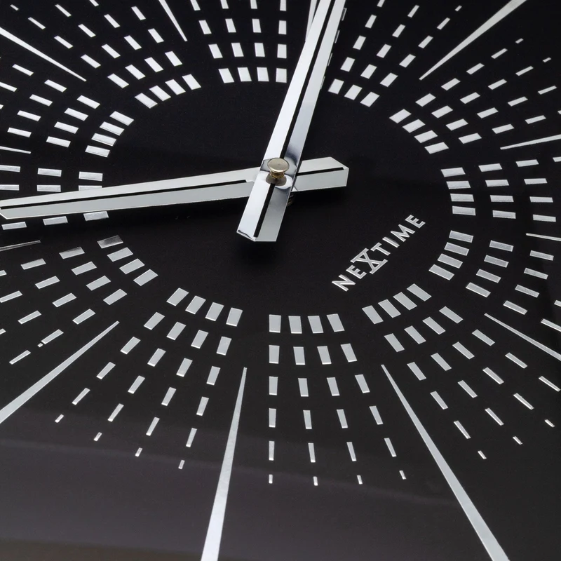 Wall clock 40cm - Silent - Metal - "Excentric"