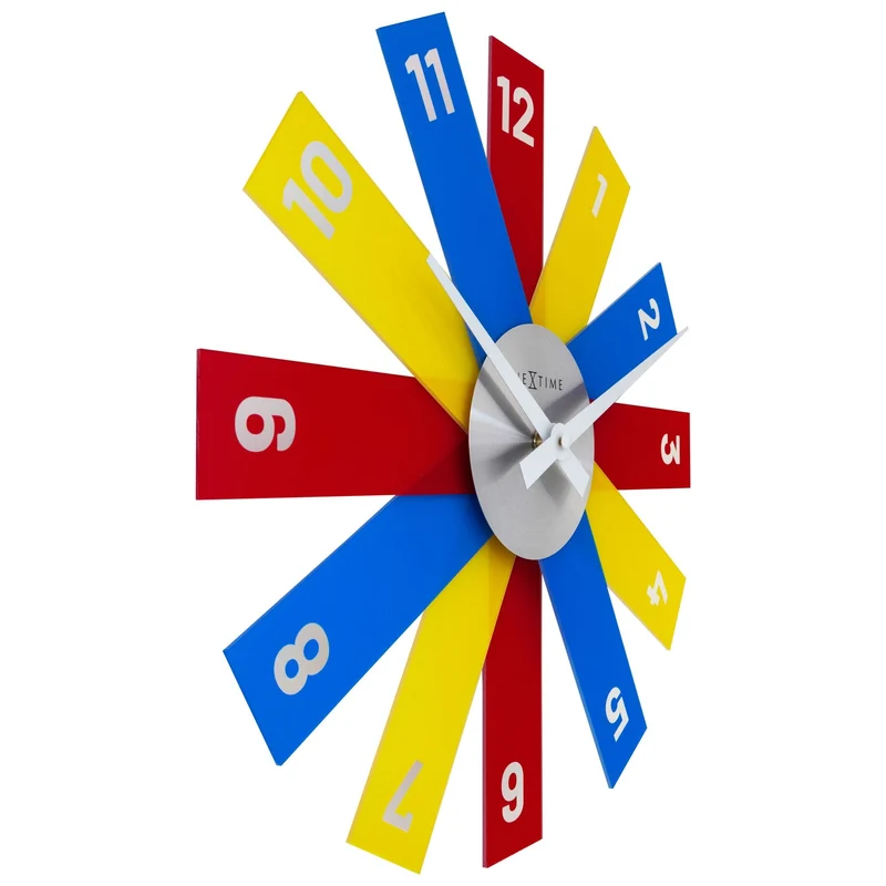 Wall clock 40cm - Silent - Acrylic/Metal - "Plexi"
