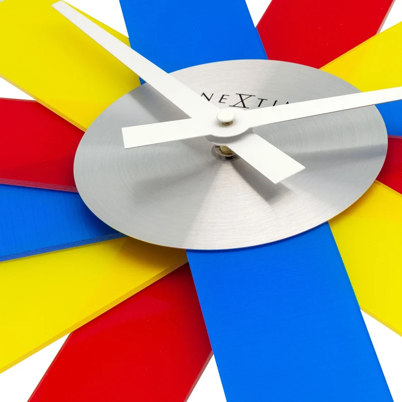 Wall clock 40cm - Silent - Acrylic/Metal - "Plexi"
