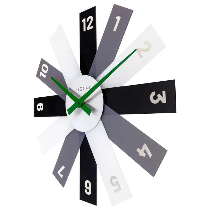 Wall clock 40cm - Silent - Acrylic/Metal - "Plexi"