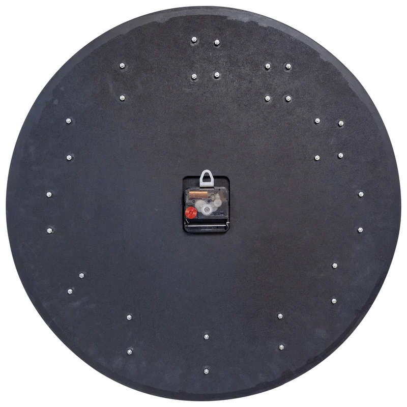 Large Wall clock 50cm - Silent - Wood/Metal - "Precious"