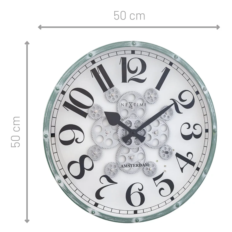 Moving Gear Clock - 50cm - "Henry"