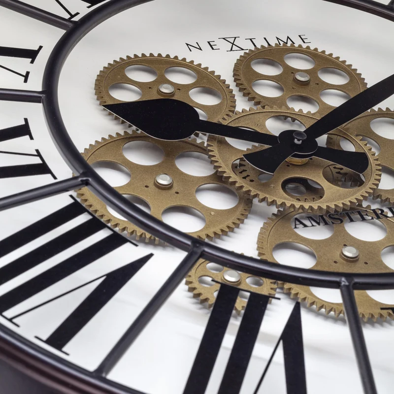 Moving Gear Clock - Large Wall Clock - 50cm - "William"