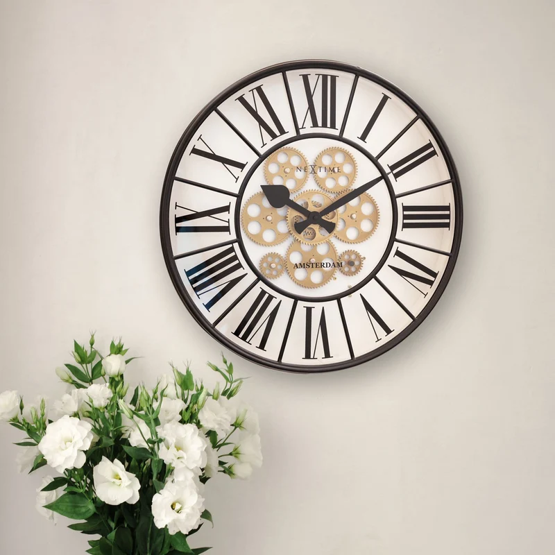 Moving Gear Clock - Large Wall Clock - 50cm - "William"