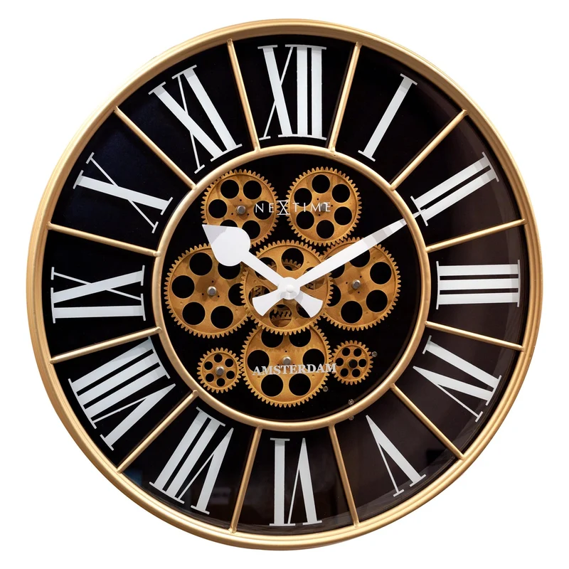 Moving Gear clock - Large Wall Clock - 50cm - "William"