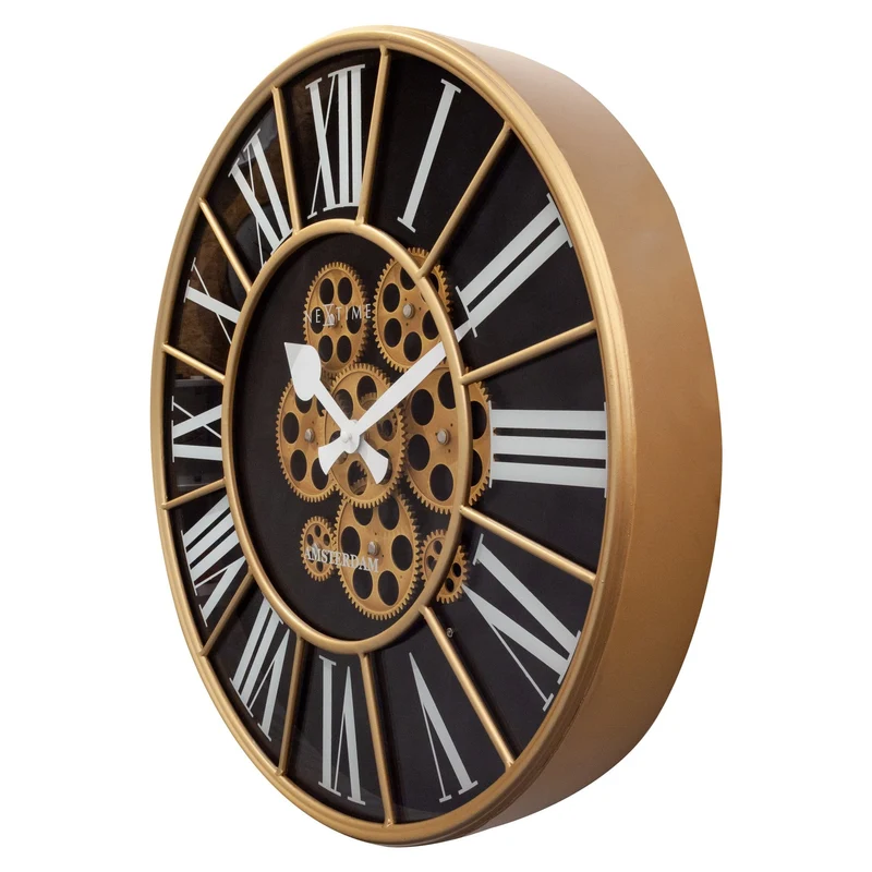 Moving Gear clock - Large Wall Clock - 50cm - "William"