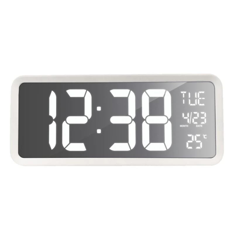Wanduhr / Tischuhr große klare Zahlen - Datums- und Wochentagsanzeige - Temperatur - Technoline WS 8130