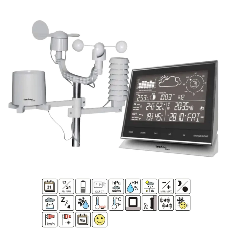 Techno Line Technoline WS1700 Drahtlose digitale Wetterstation
