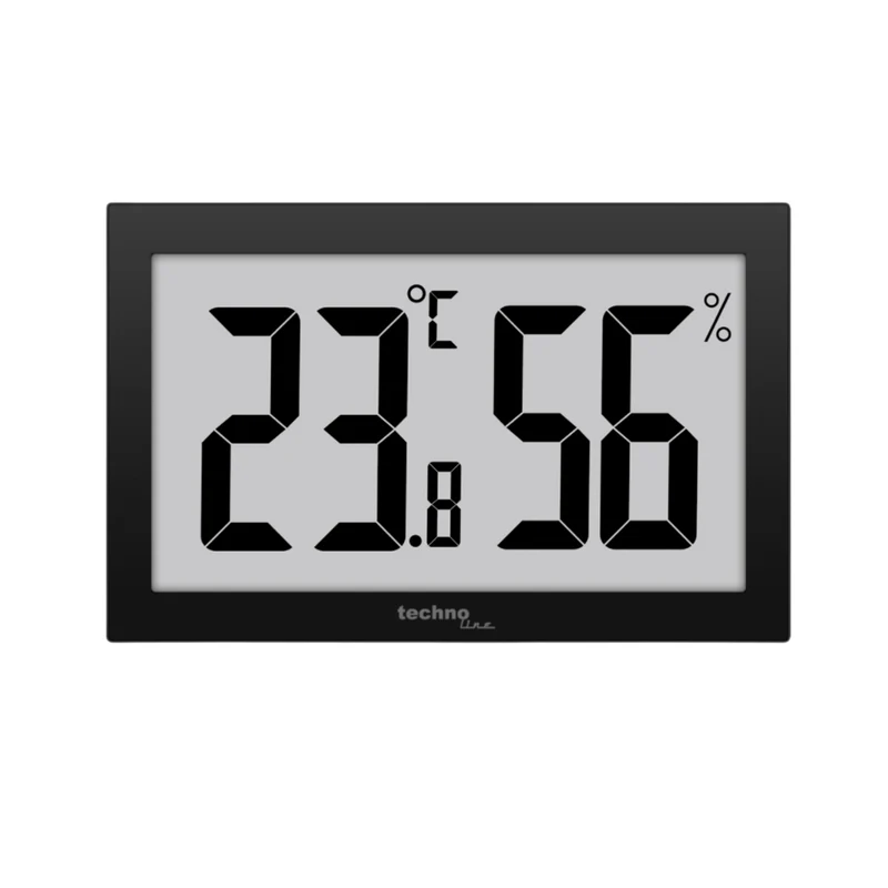 Großes digitales Innenthermometer / Hygrometer - Temperatur - Luftfeuchtigkeit - Technoline WS 9465