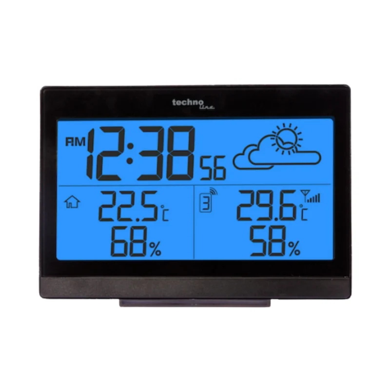 Technoline WS 9252 Schwarze digitale Wetterstation