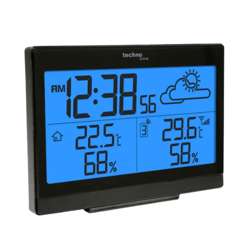 Technoline WS 9252 Schwarze digitale Wetterstation