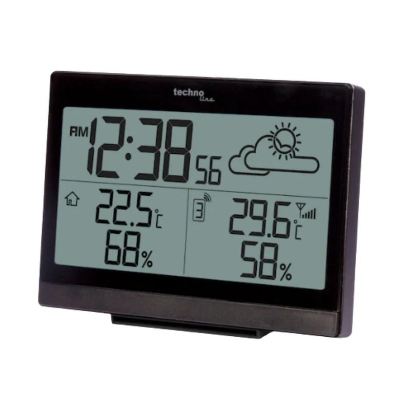 Technoline WS 9252 Schwarze digitale Wetterstation