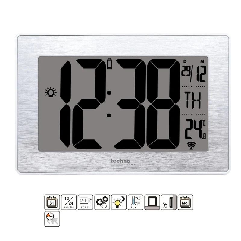 Digitale Wanduhr - Technoline WS 8019