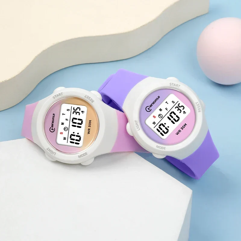 Digitaal Kinderhorloge Waterdicht Sport met Alarm en Stoppuhr Kinderwekker Polshorloge Kids Meisjes Jongens | Sansoti