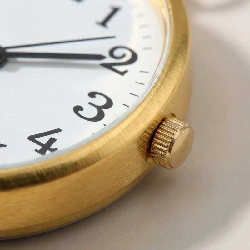 Compacte Zakhorloge met Sleutelhanger Clip Analoog Kwartsuurwerk Handig Draagbaar Altijd Tijd bij Hand | Sansoti