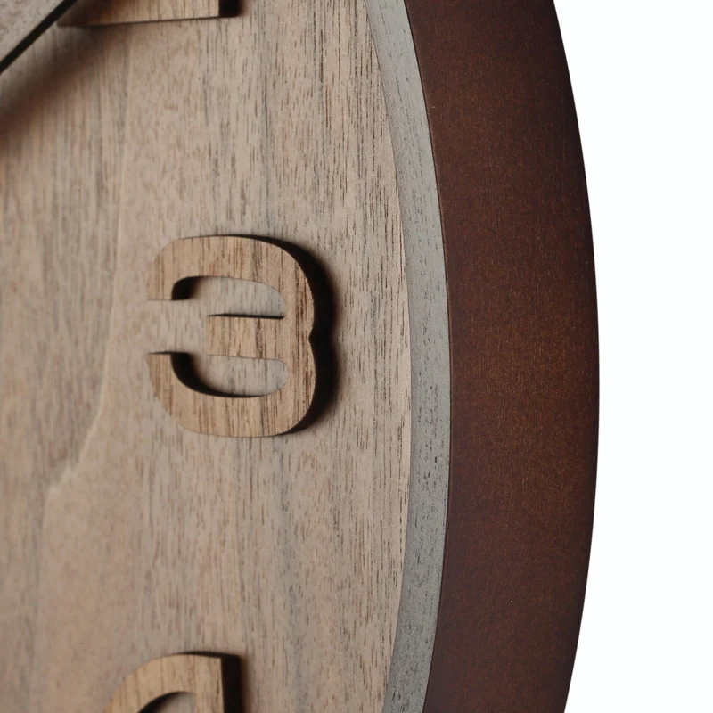 Wall clock - 35 cm - Wood - 'Wood Wood Medium'