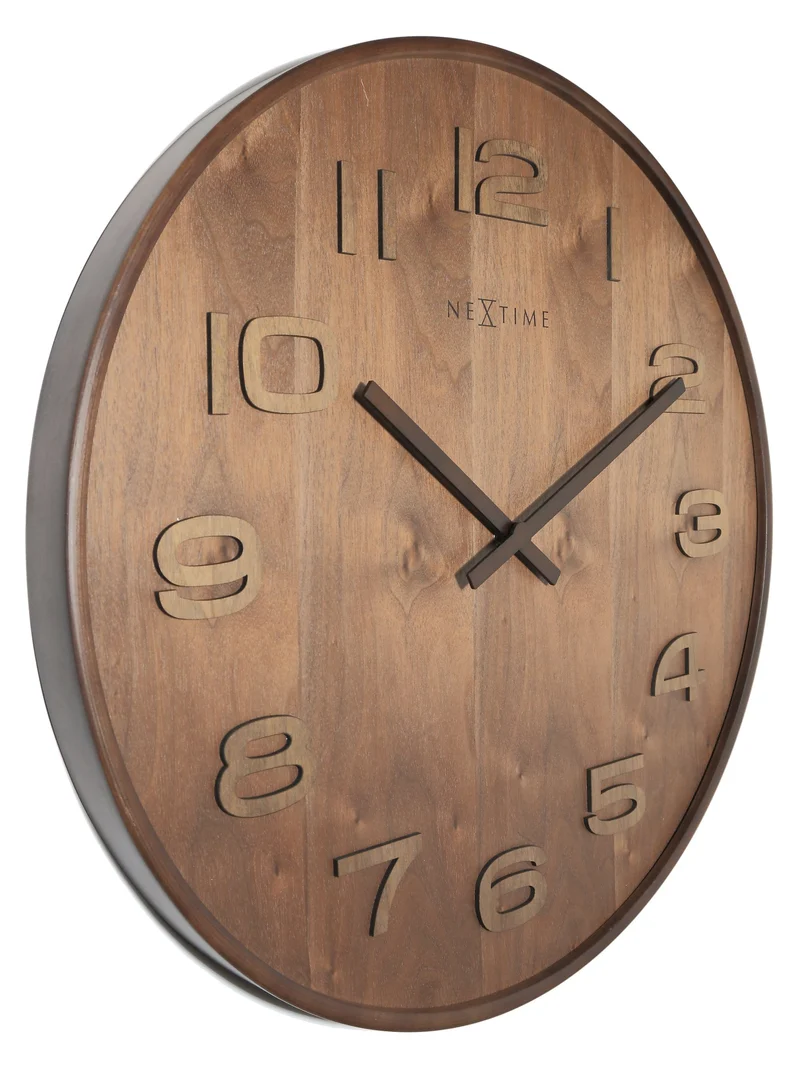 Wall clock - 35 cm - Wood - 'Wood Wood Medium'