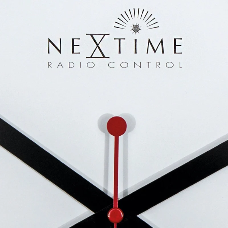 Wall clock - 35 cm - Aluminum - 'Station Radio Controlled (DCF) Stripe'