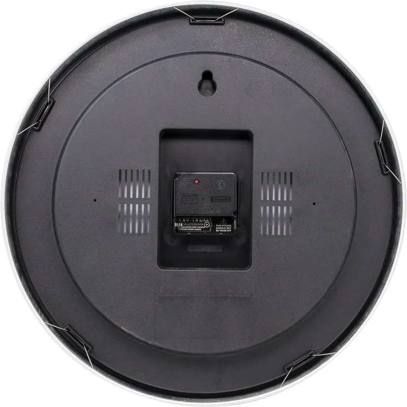 Wall clock - 35 cm - Aluminum - 'Station Radio Controlled (DCF) Numbers'