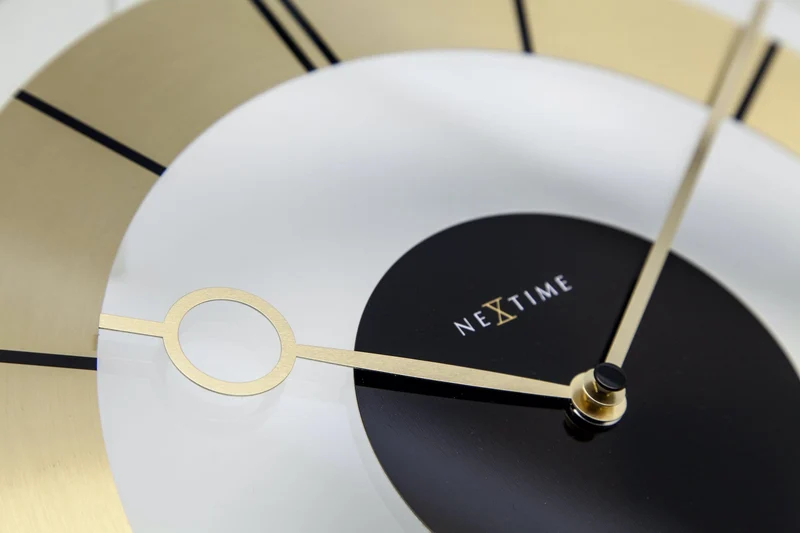 Wall clock - 31 cm - Aluminium - Glass - 'Retro'