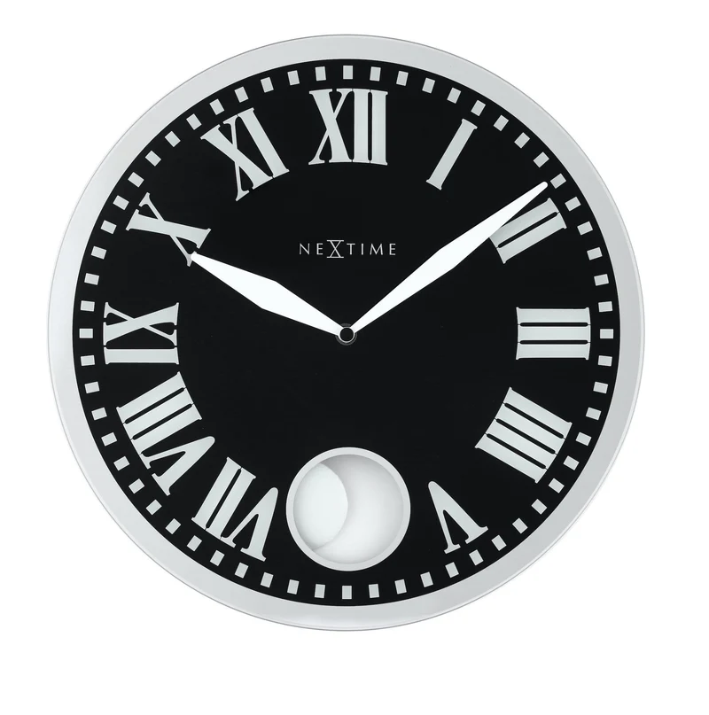 Wall clock - 43 x 4.2 cm - Glass - 'Romana'