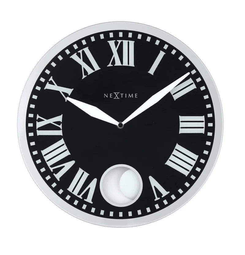 Wall clock - 43 x 4.2 cm - Glass - 'Romana'