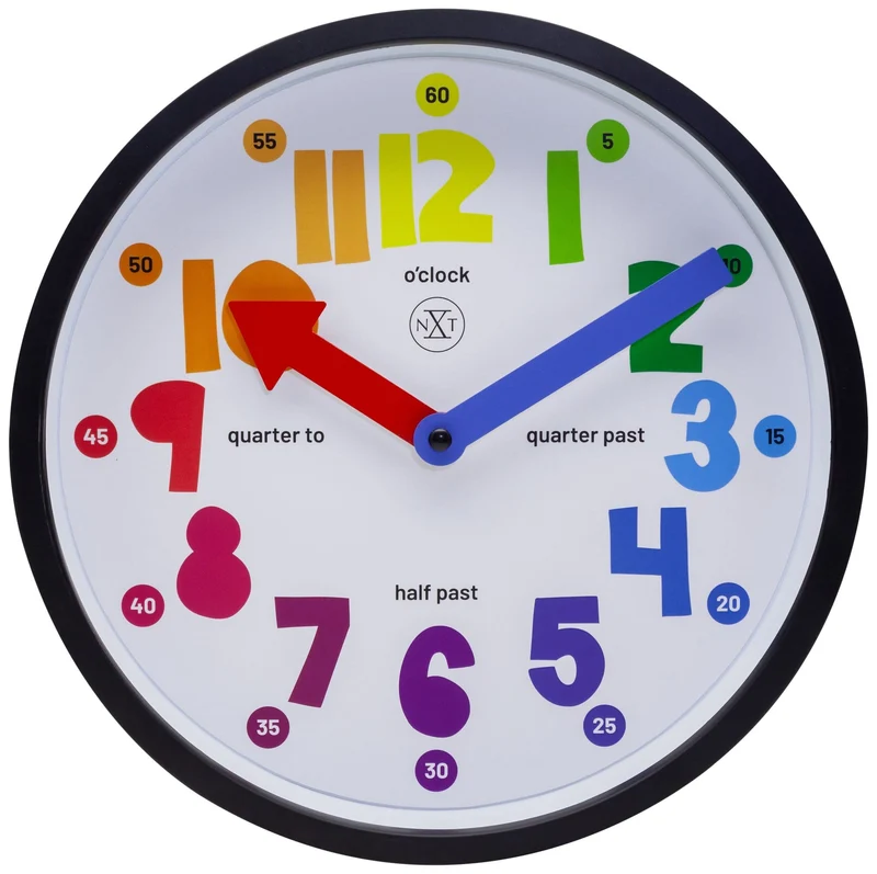 Wall clock - 26 cm - Plastic - 'Sophia'